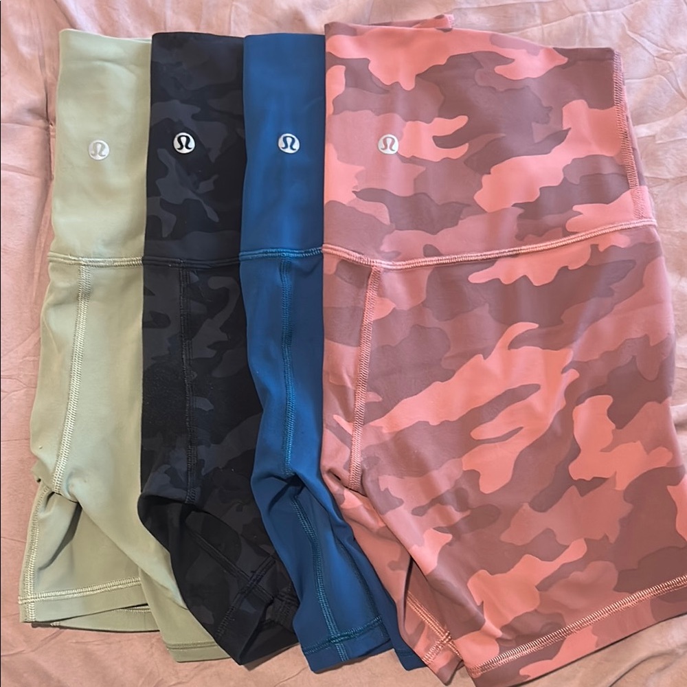 Lululemon Women's Multi-Color 4 Shorts Bundle